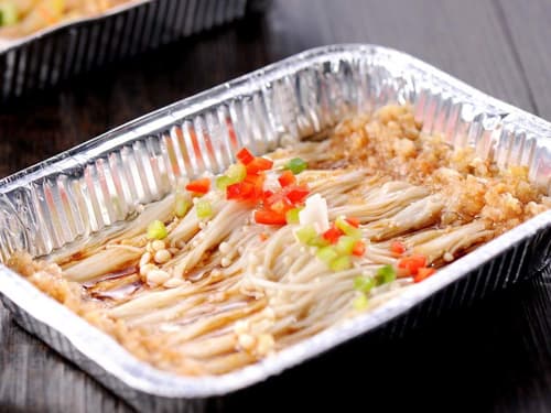 通城锡纸烤金针菇